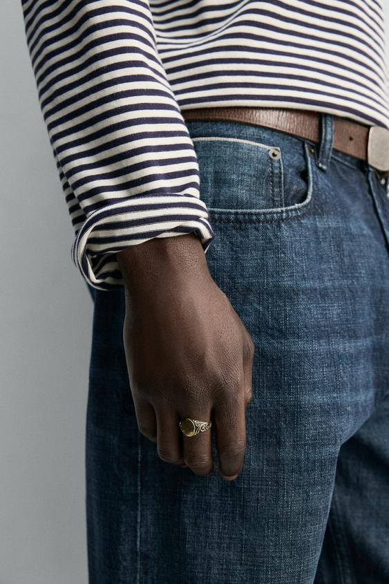 EMBOSSED SIGNET RING from Zara - $29.90