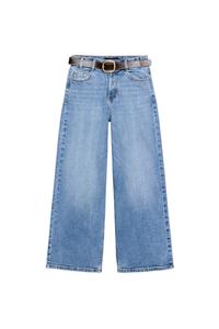 Jeans Jean droit taille haute à ourlet brut Bleu clair - Prêt Jeans Jean droit taille haute à ourlet brut Bleu clair - Prêt