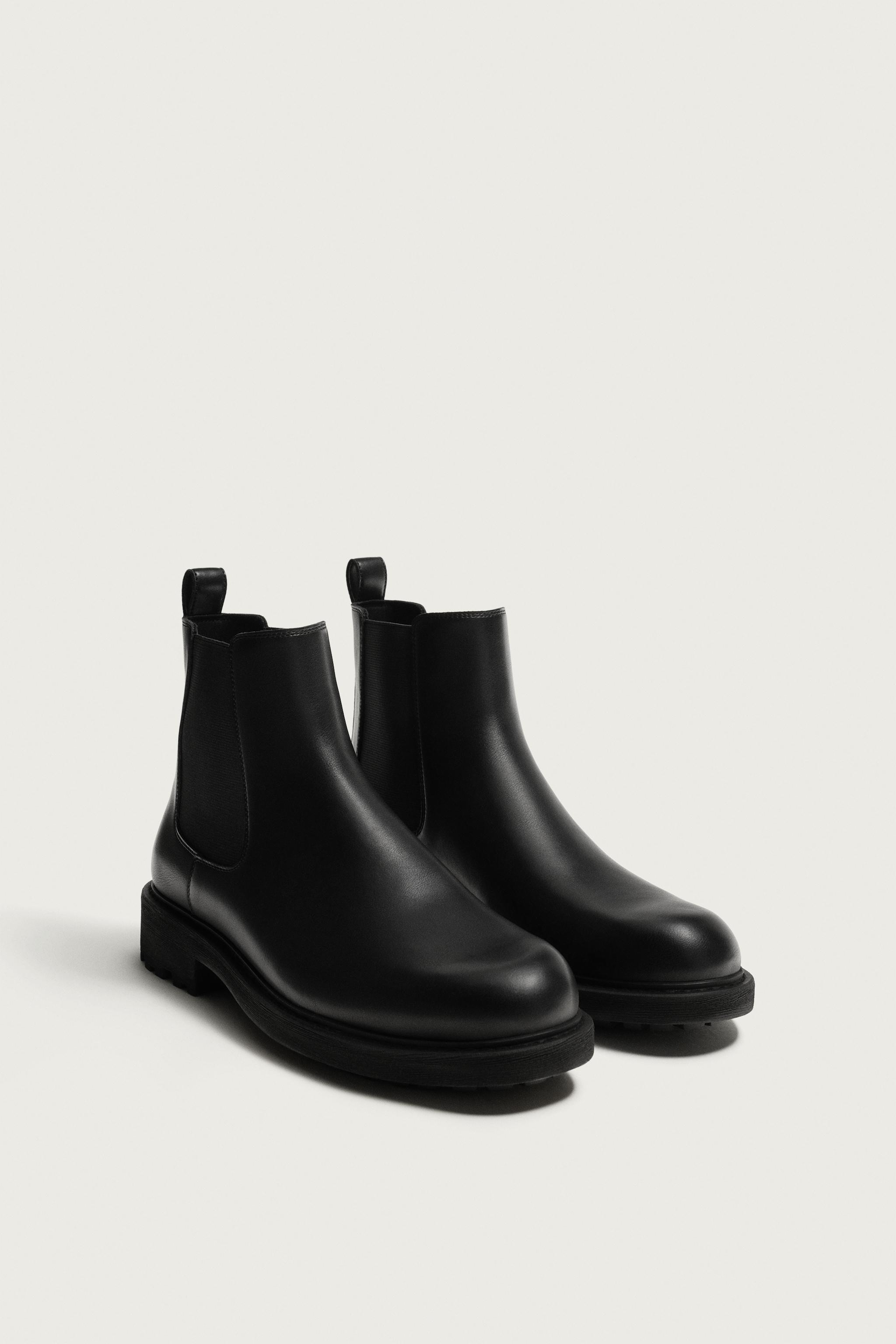 TRACK SOLE CHELSEA BOOTS — Black (alternate view)