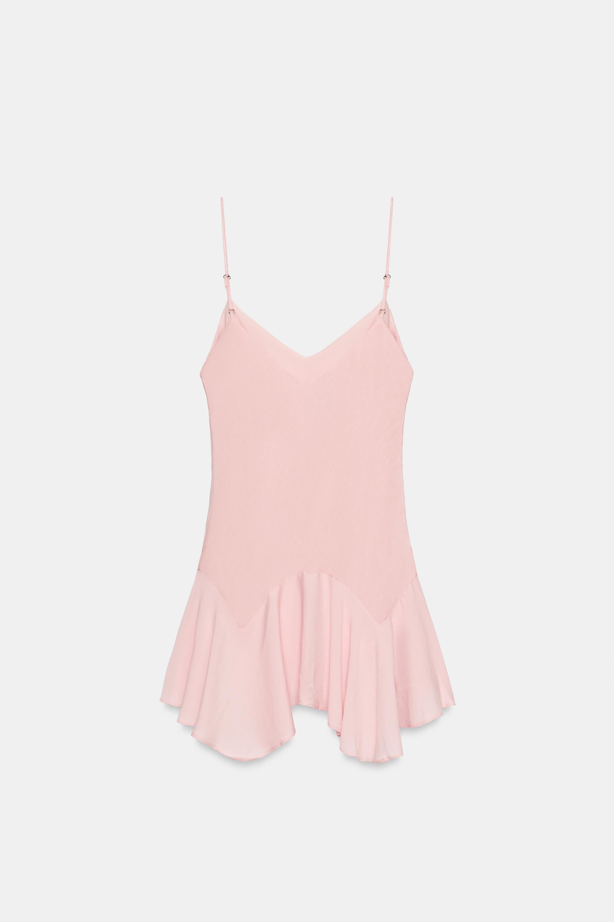 RUFFLED COMBINATION DRESS