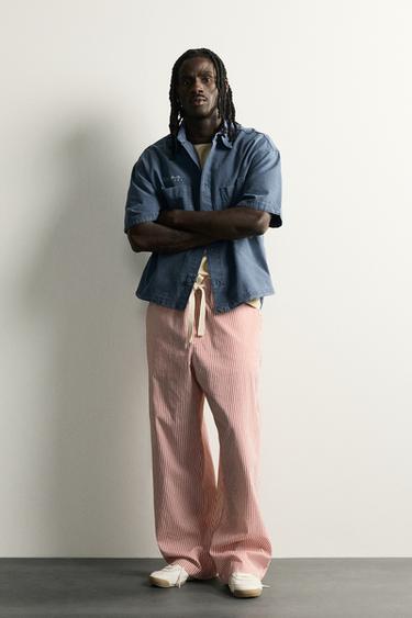 PANTALONS BAGGY FIT DE RATLLES - Vermell de Zara