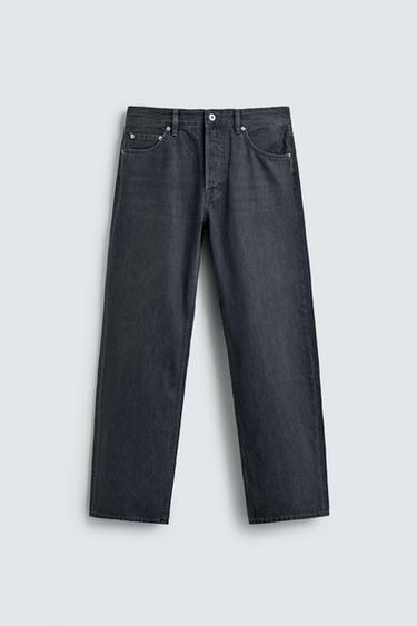 STRAIGHT-LEG JEANS - Indigo by Zara