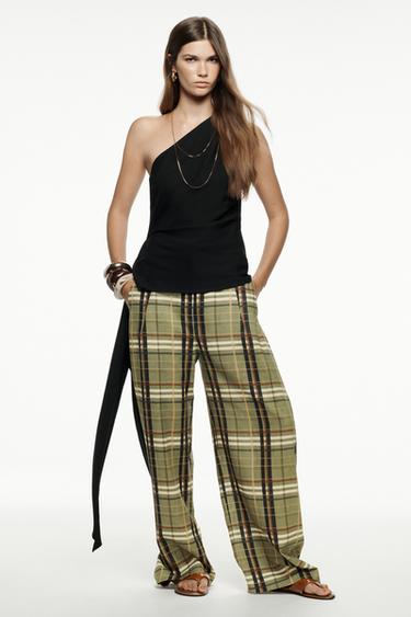 ZW COLLECTION ASYMMETRIC TOP WITH TIE - Black by Zara - Image 0