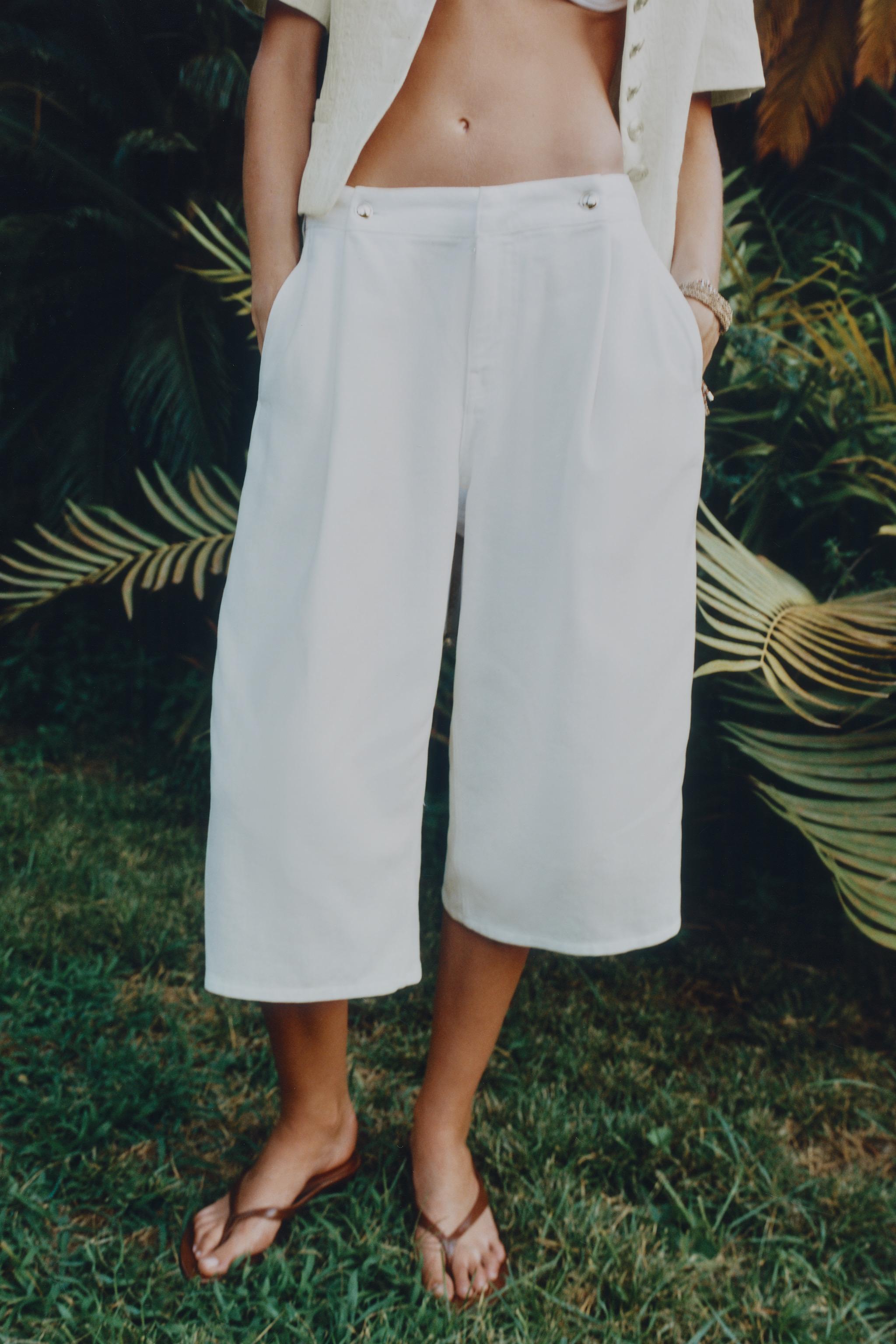 BERMUDA LONGUE Z1975 EN DENIM À BOUTONS