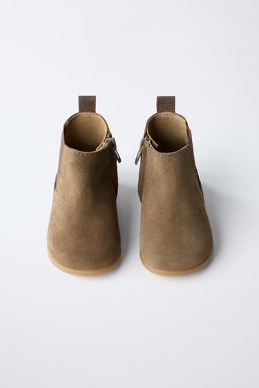 SPLIT SUEDE BAREFOOT BOOTS - Brown by Zara - Image 8