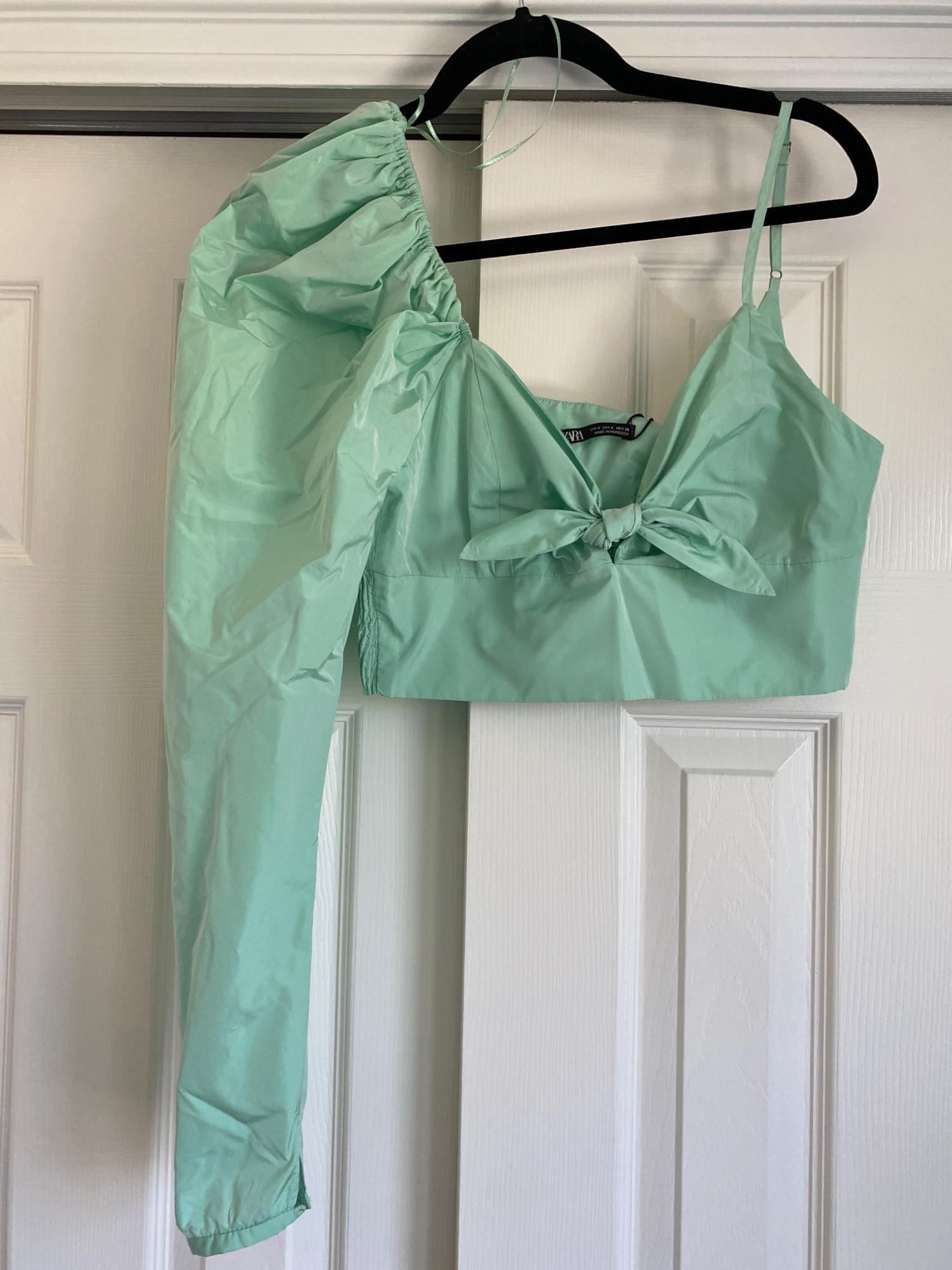 LIMITED EDITION BALLOON SLEEVE TOP SECOND HAND | Zara Preowned