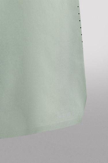 SHORT LÉGER PERFORÉ - Bleu clair de Zara - Image 8