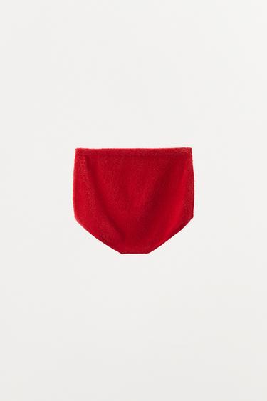 SHORT LISSE EN POLYAMIDE - Rouge de Zara - Image 3