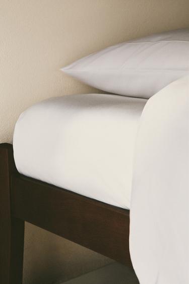 PERCALE FITTED SHEET | 30 CM HIGH (800 THREAD COUNT) - White by Zara - Image 6