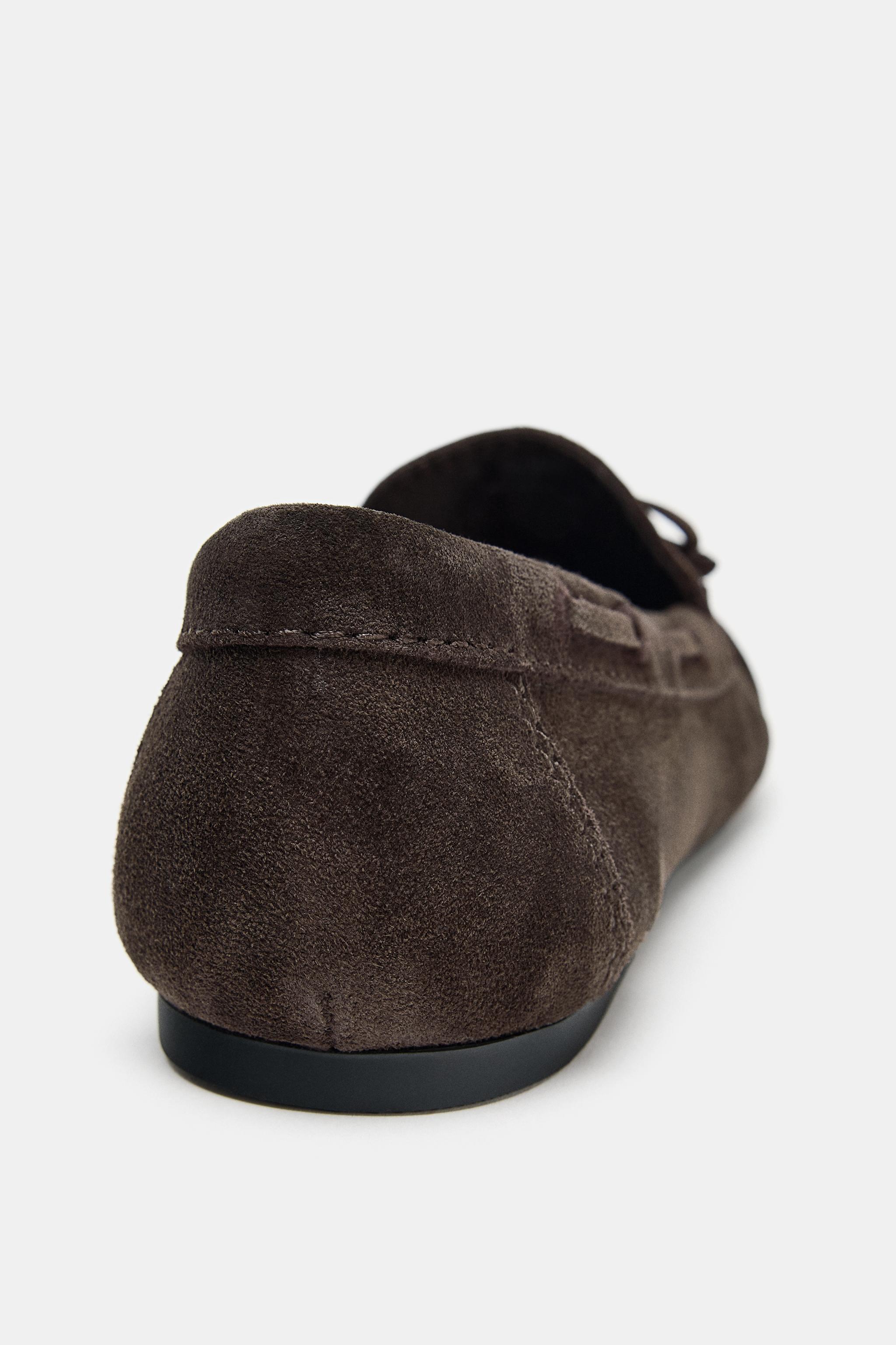 SPLIT LEATHER LOAFERS