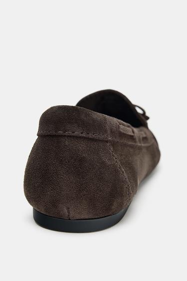 SPLIT SUEDE LOAFERS - Brown by Zara - Image 5