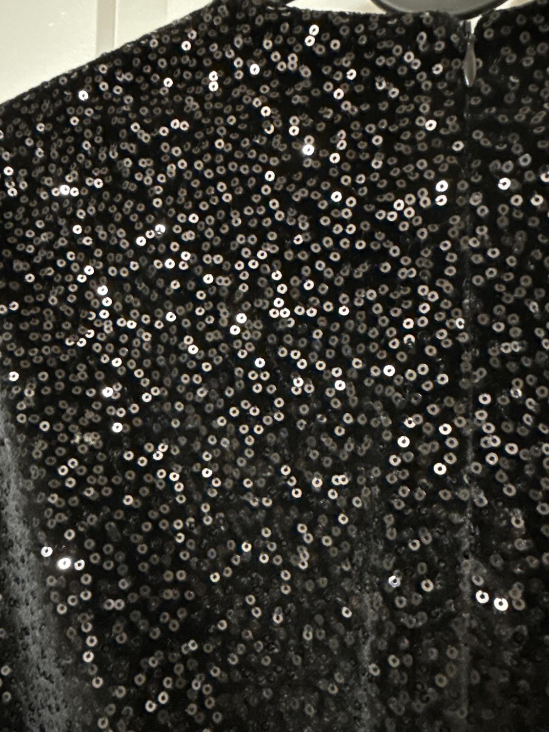 SHORT SEQUIN DRESS - Image 4