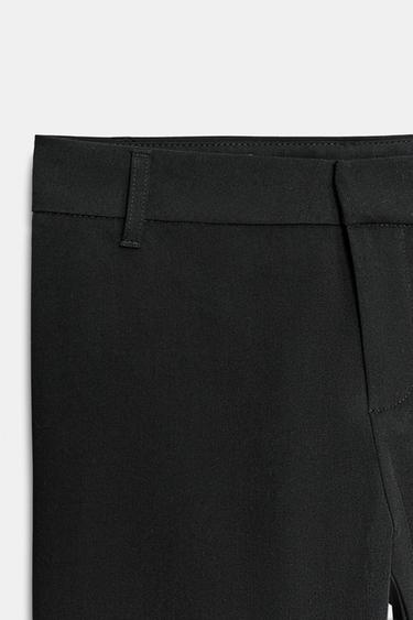 PANTALON FLARE À PASSANTS - Noir de Zara - Image 7
