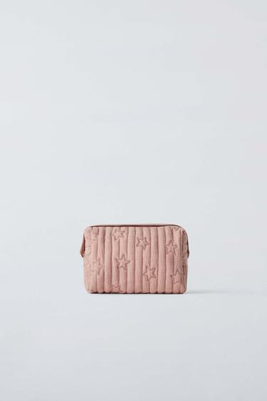 STARS PRINT TOILETRY BAG - Pink by Zara - Image 0