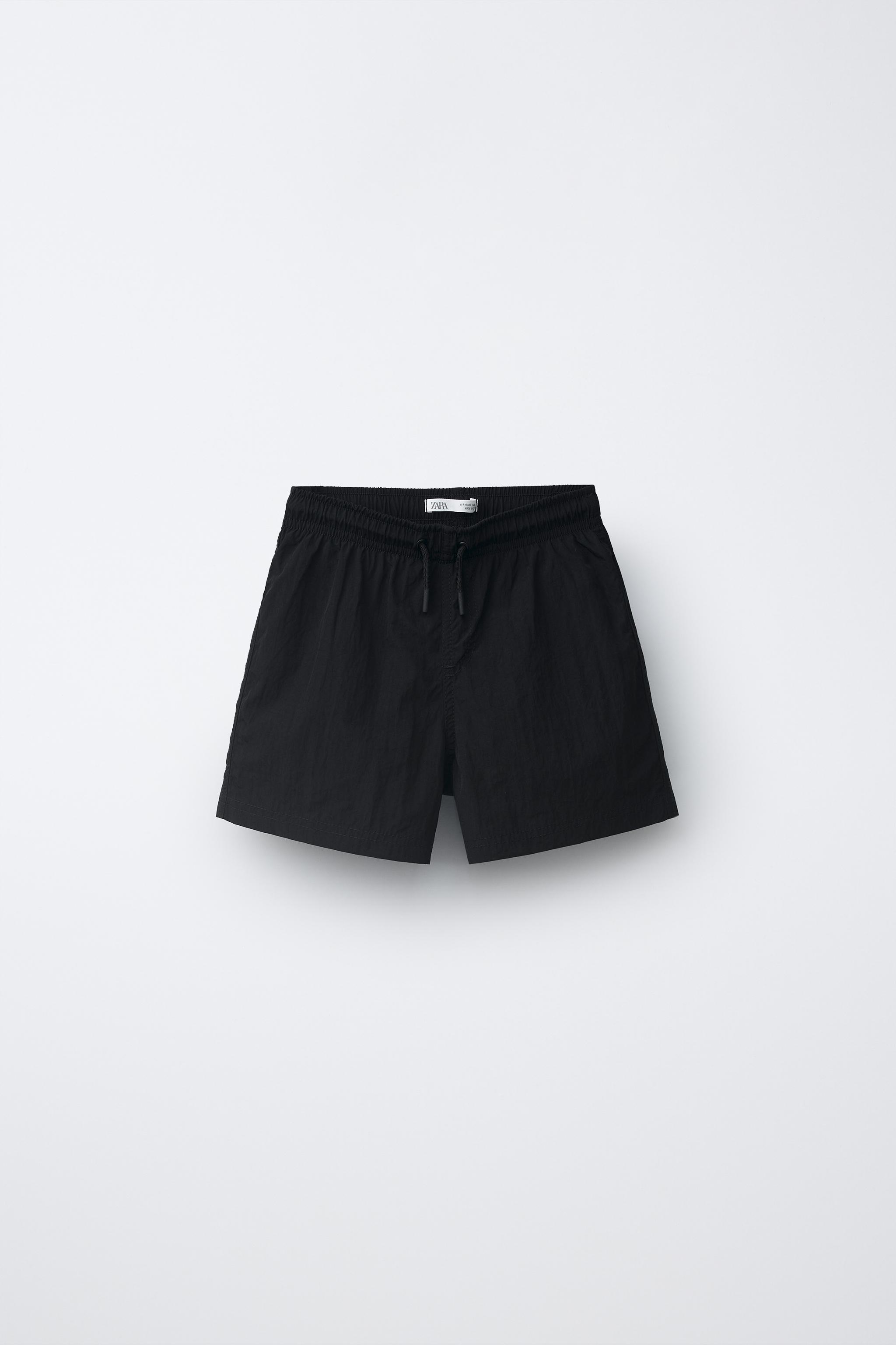 6-14歳/無地トランクススイムウェア - ブラック | ZARA Japan / 日本