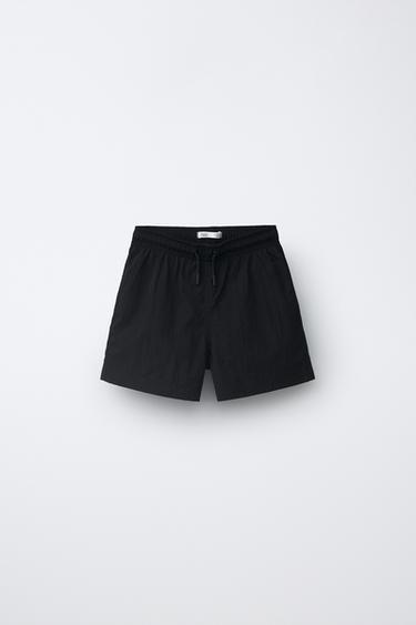 6-14 ANS/ SHORT DE BAIN UNI - Noir de Zara