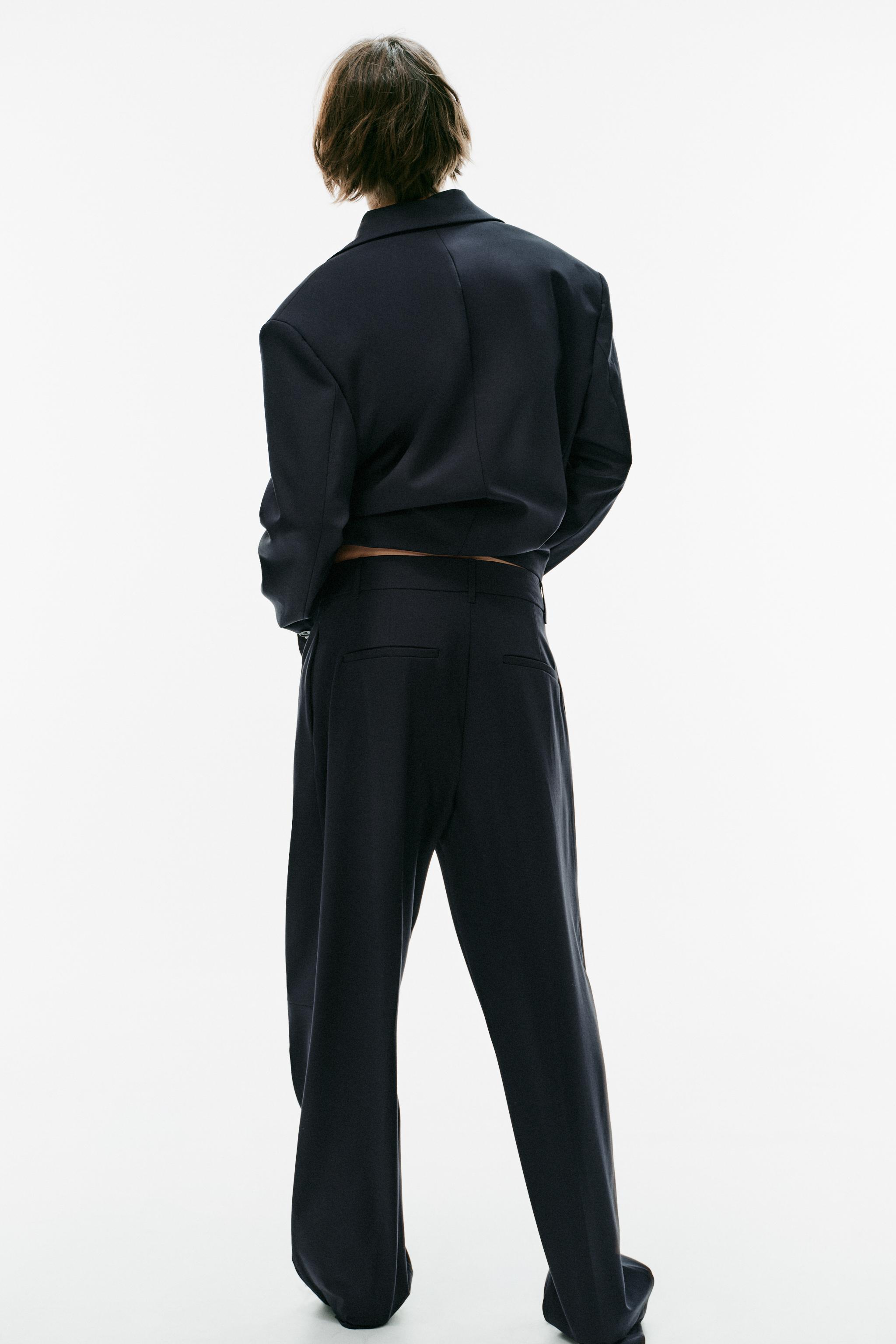 Женские брюки Zara WIDE-LOOP PLEATED PANTS — фото 4