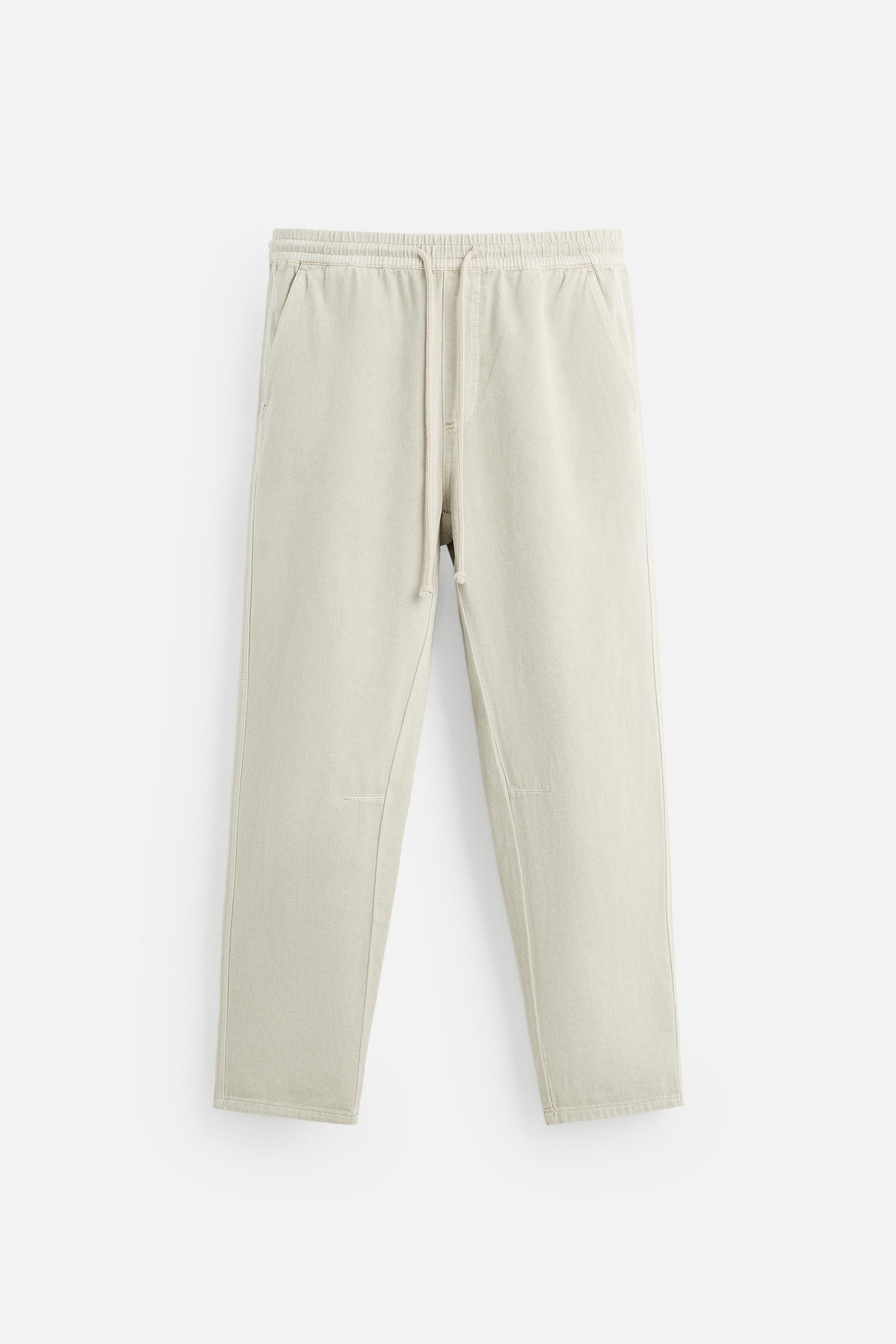 コットン - リネンパンツ - サンド | ZARA Japan / 日本