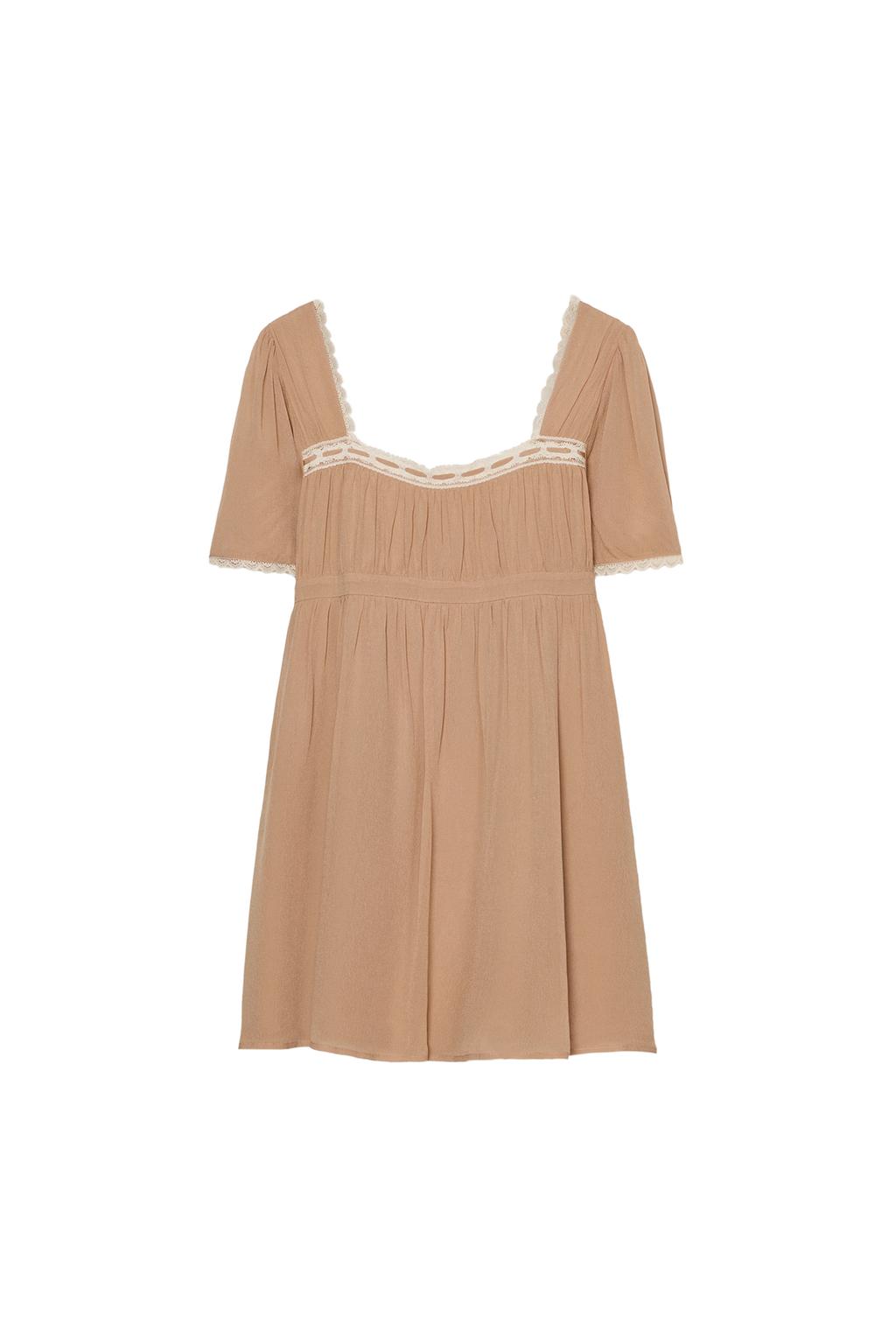 CONTRAST LACE COMBINATION DRESS - image 3