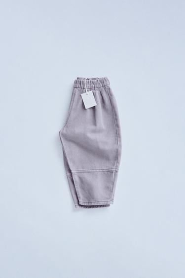 Zara ZARA TIMELESS - BAGGY LINEN PANTS - Light Gray - Image 0