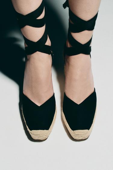 CUÑA ATADA COMBINADA - Negro de Zara - Imagen 0