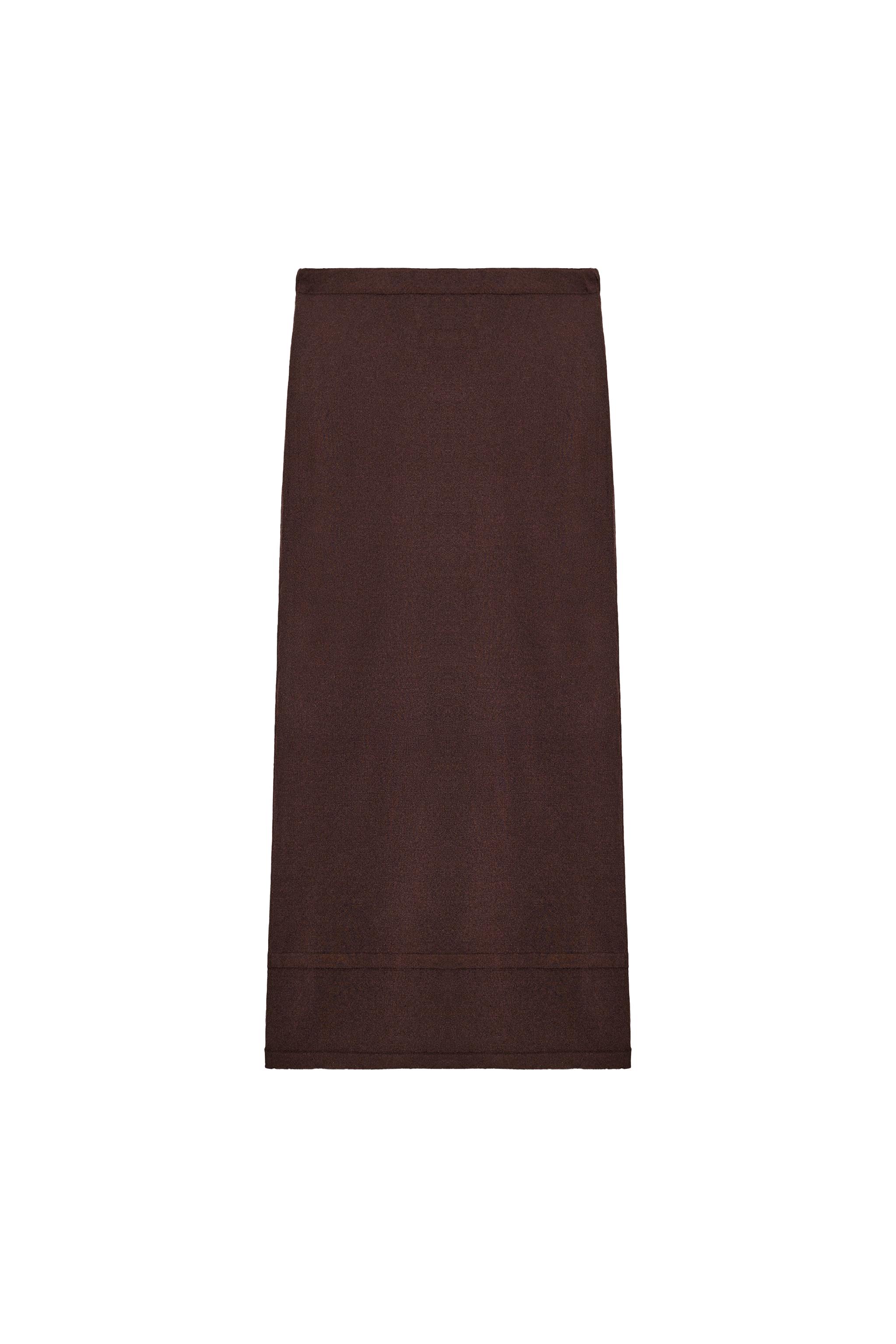 FLOWY KNIT STRAIGHT SKIRT