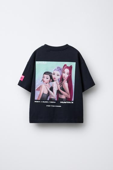 T-SHIRT MIT KPOP DEMON HUNTERS™ NETFLIX © PRINT - Grau von Zara
