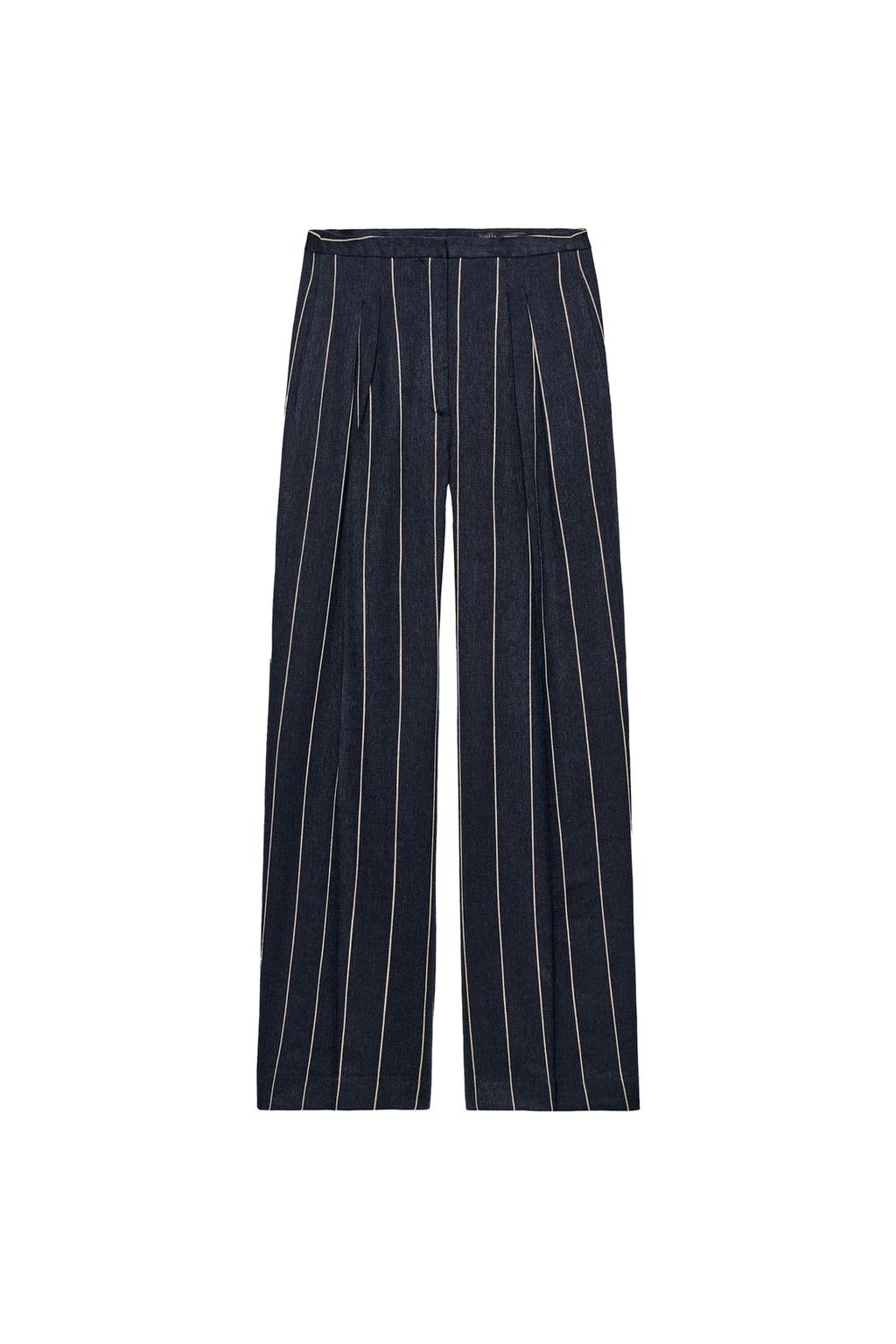 ZW COLLECTION STRIPED LINEN PANTS - image 3