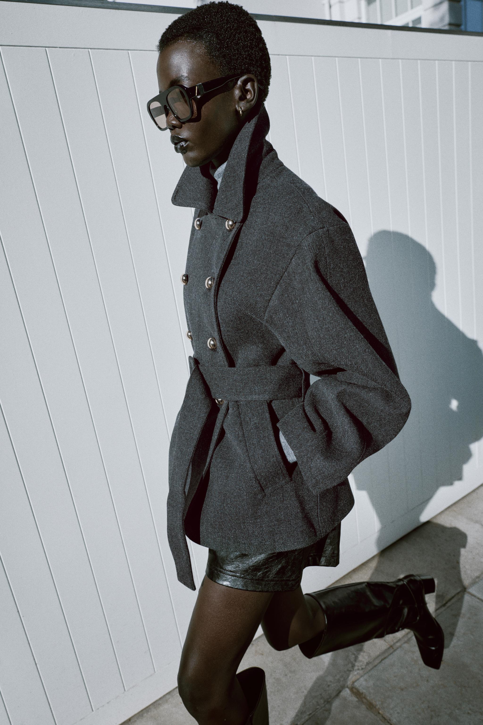MANTEAU COURT SOFT CEINTURE