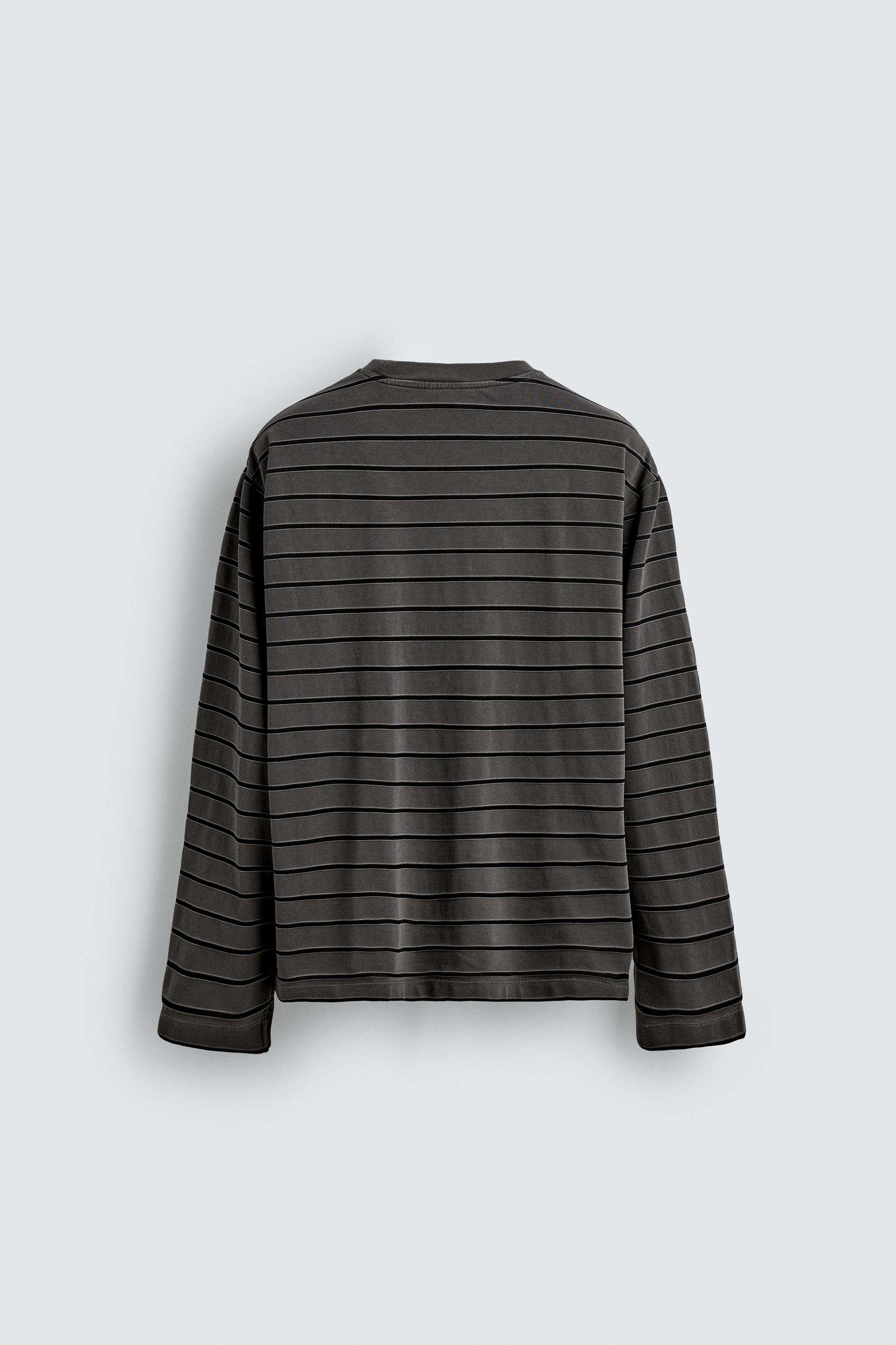 STRIPED JACQUARD T-SHIRT