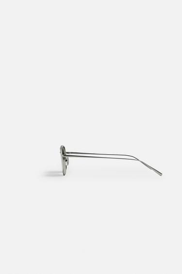 LUNETTES DE SOLEIL OVALES - Argent Mat de Zara - Image 4