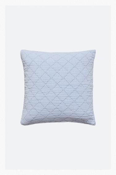 CHILDREN’S DIAMOND CUSHION COVER - Blue by Zara