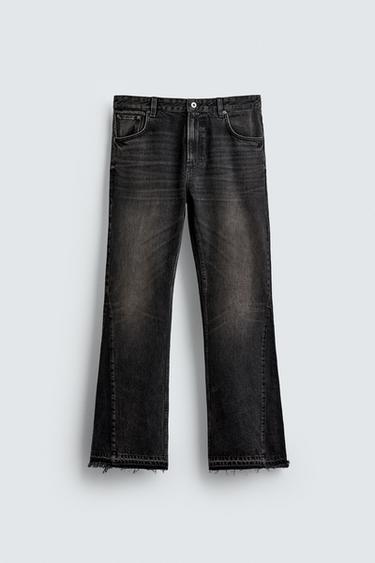 Zara FLARE FIT JEANS - Charcoal