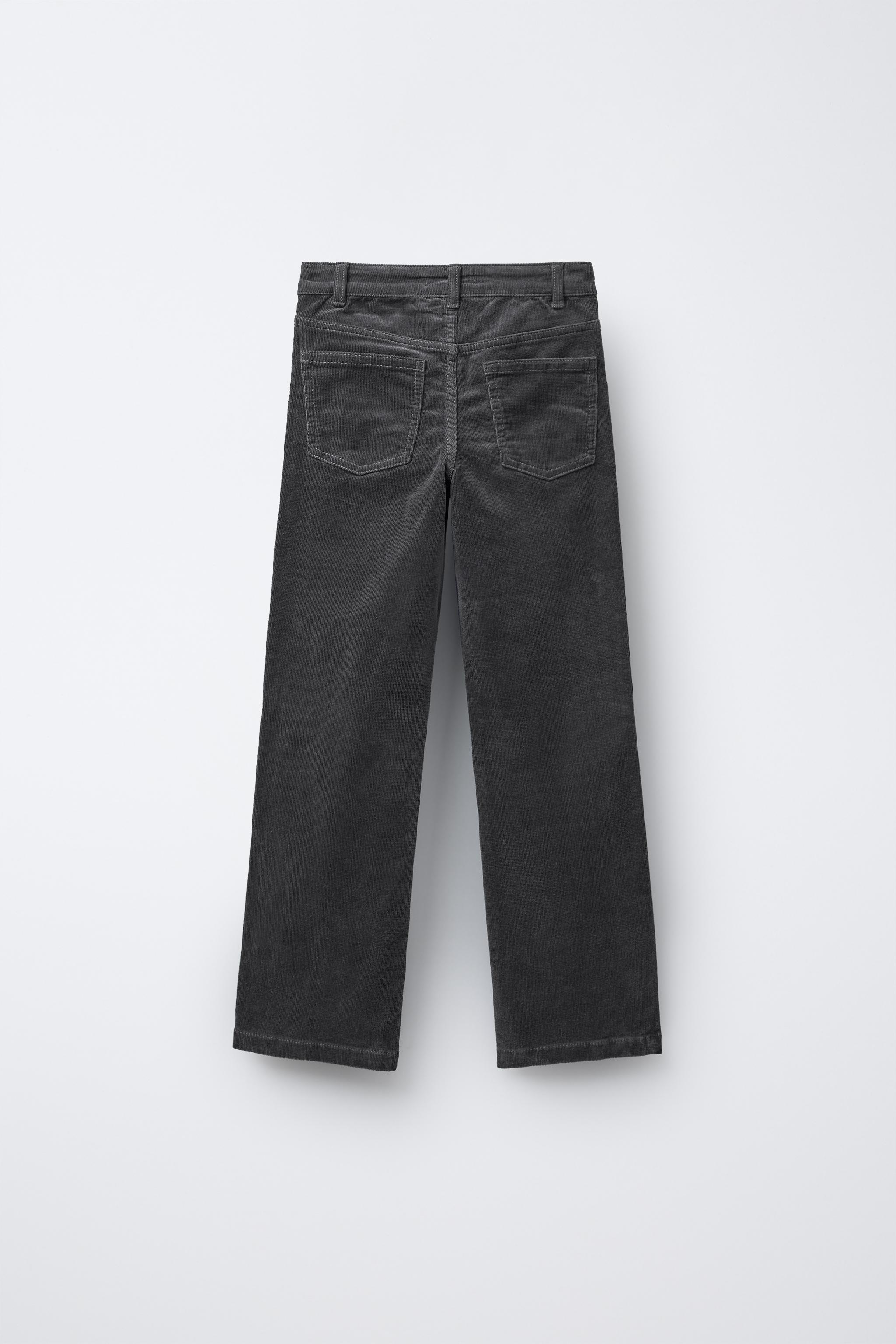 STRAIGHT CORDUROY PANTS WITH STUDS