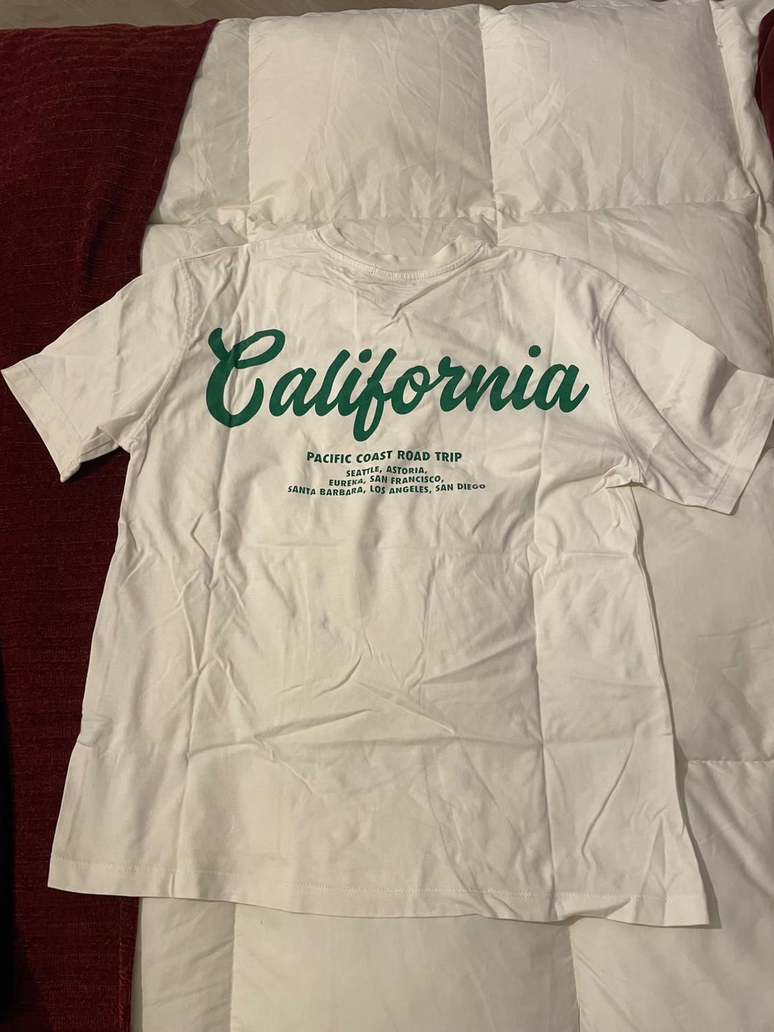 FADED-EFFECT T-SHIRT WITH SLOGAN - Image 3
