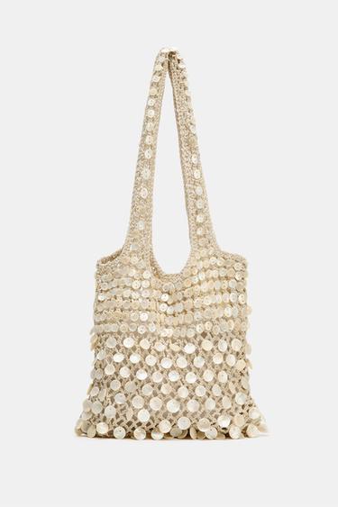 SAC PORTÉ ÉPAULE FANTAISIE - Beige clair de Zara - Image 1