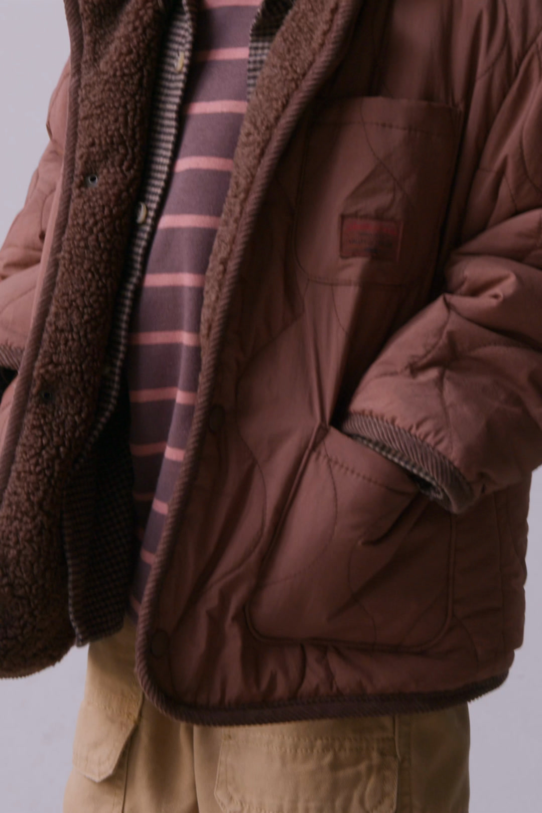 CORDUROY COLLAR PADDED JACKET - Brown | ZARA Canada CORDUROY COLLAR PADDED JACKET - Brown | ZARA Canada