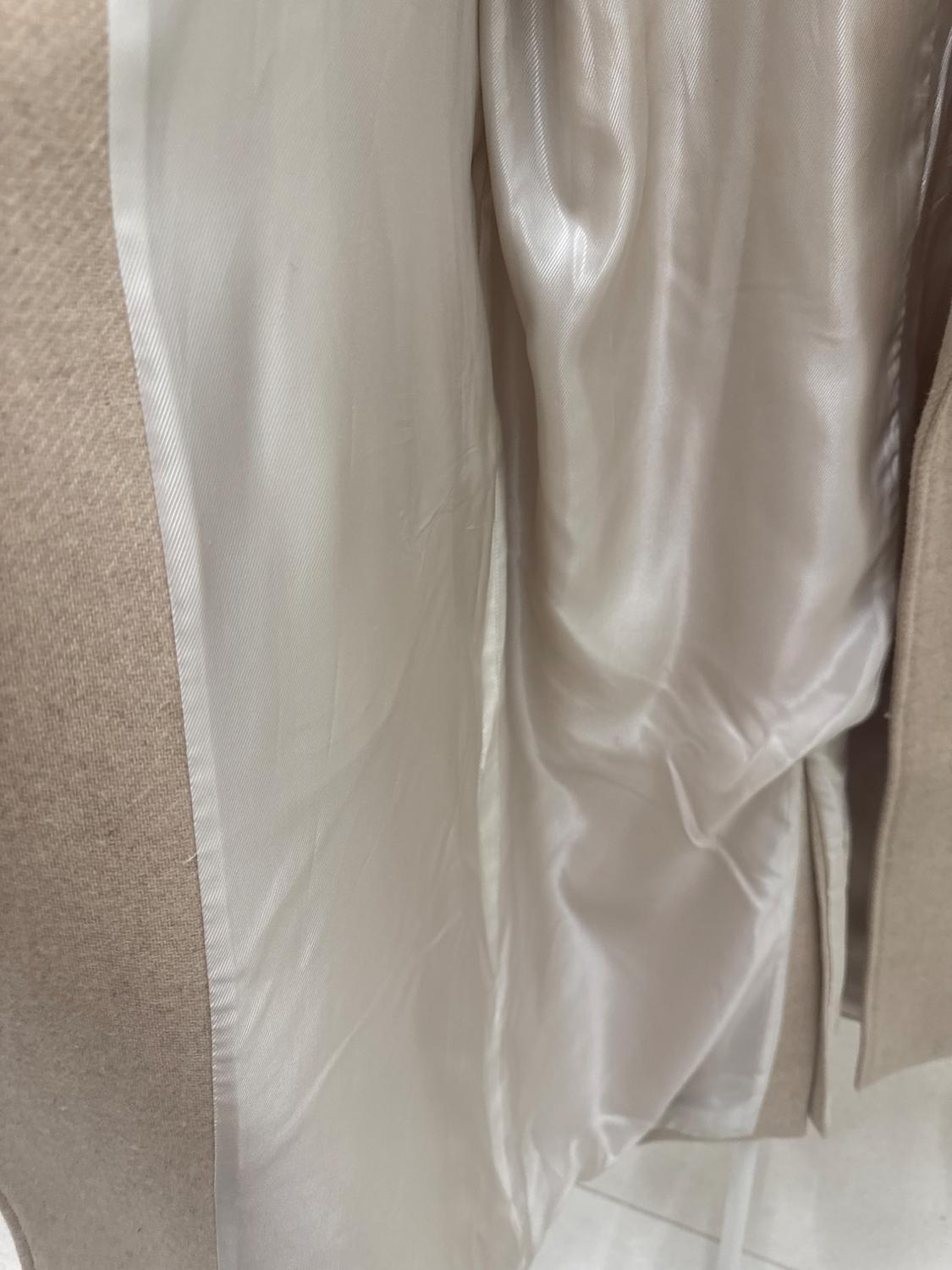 LONGLINE BELTED WOOL BLEND COAT - Image 8