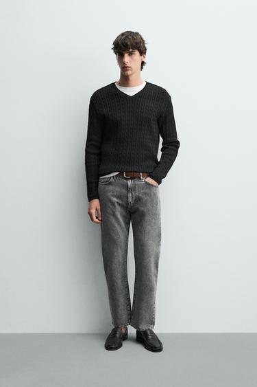 REGULAR FIT LIGHTWEIGHT JEANS - Grey by Zara
