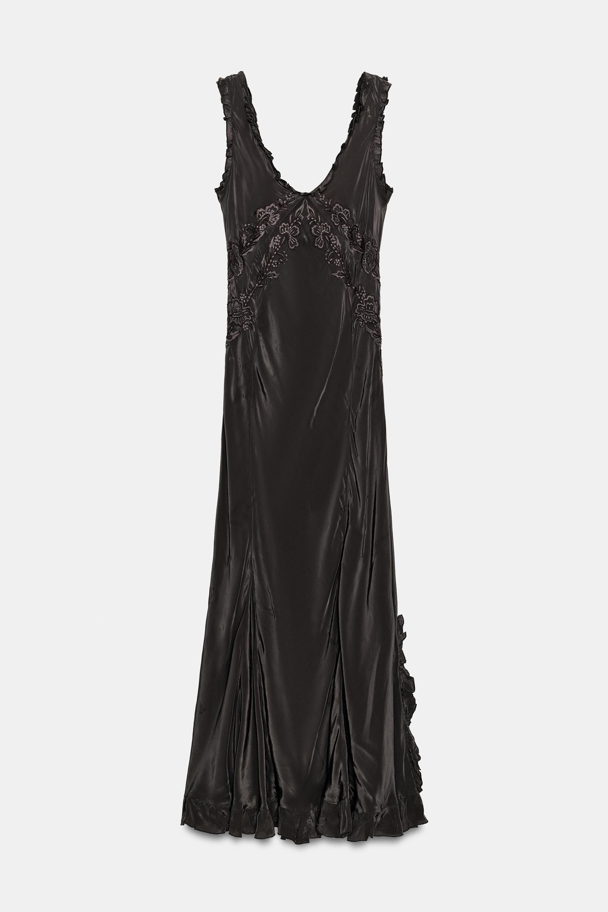 EMBROIDERED LONG DRESS ZW COLLECTION