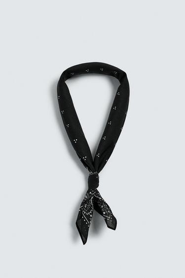 BANDANA À IMPRIMÉ PAISLEY - Noir de Zara - Image 3