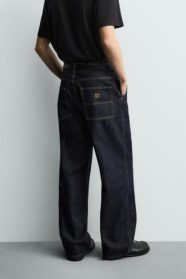 BAGGY FIT CHINO JEANS - Blue by Zara - Image 2