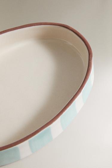 PORTE-SAVON SALLE DE BAIN CÉRAMIQUE RAYURES - Bleu / Blanc de Zara - Image 2