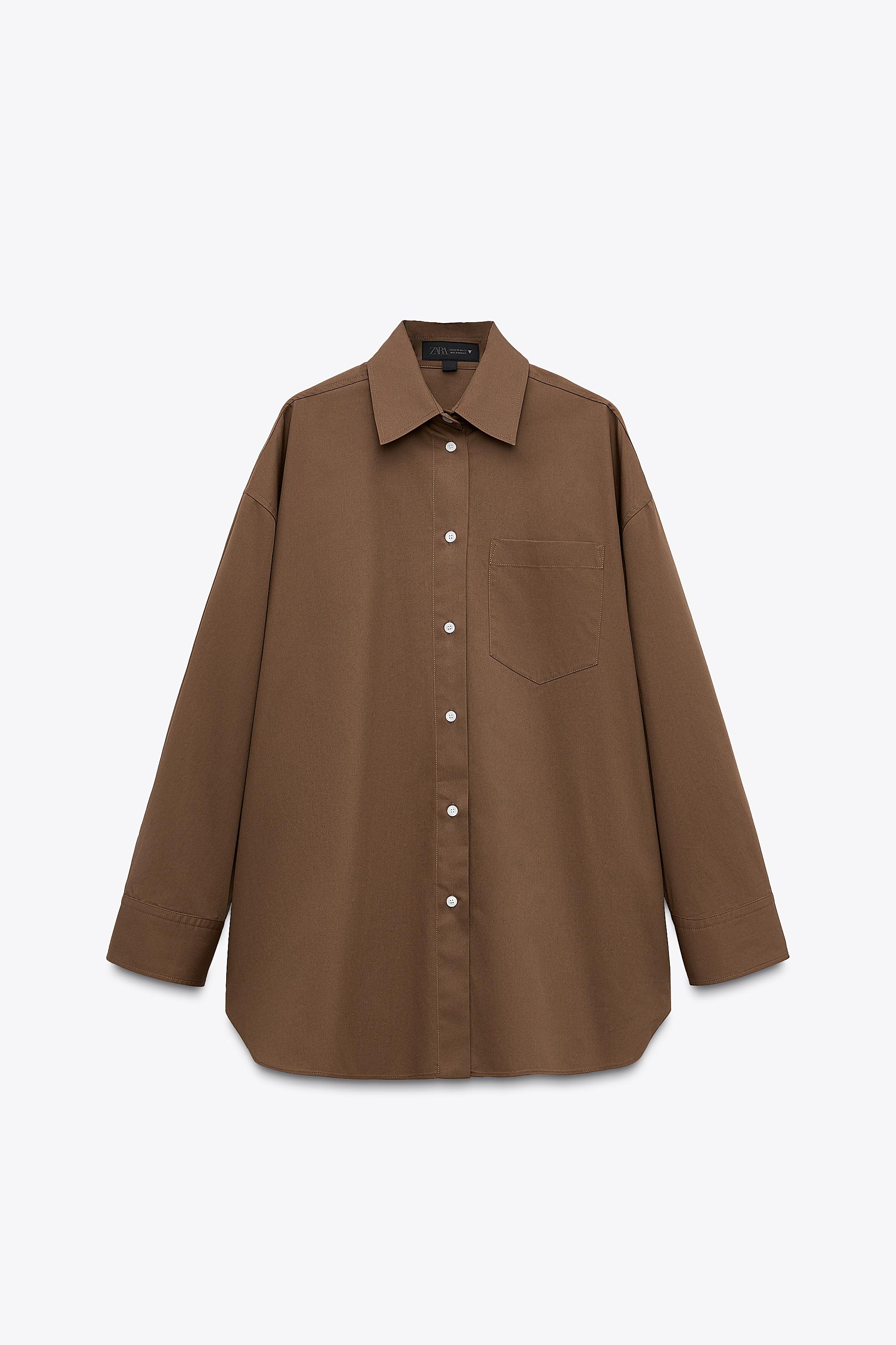 オーバーサイズ ギャバジン シャツ - タフィー | ZARA Japan / 日本