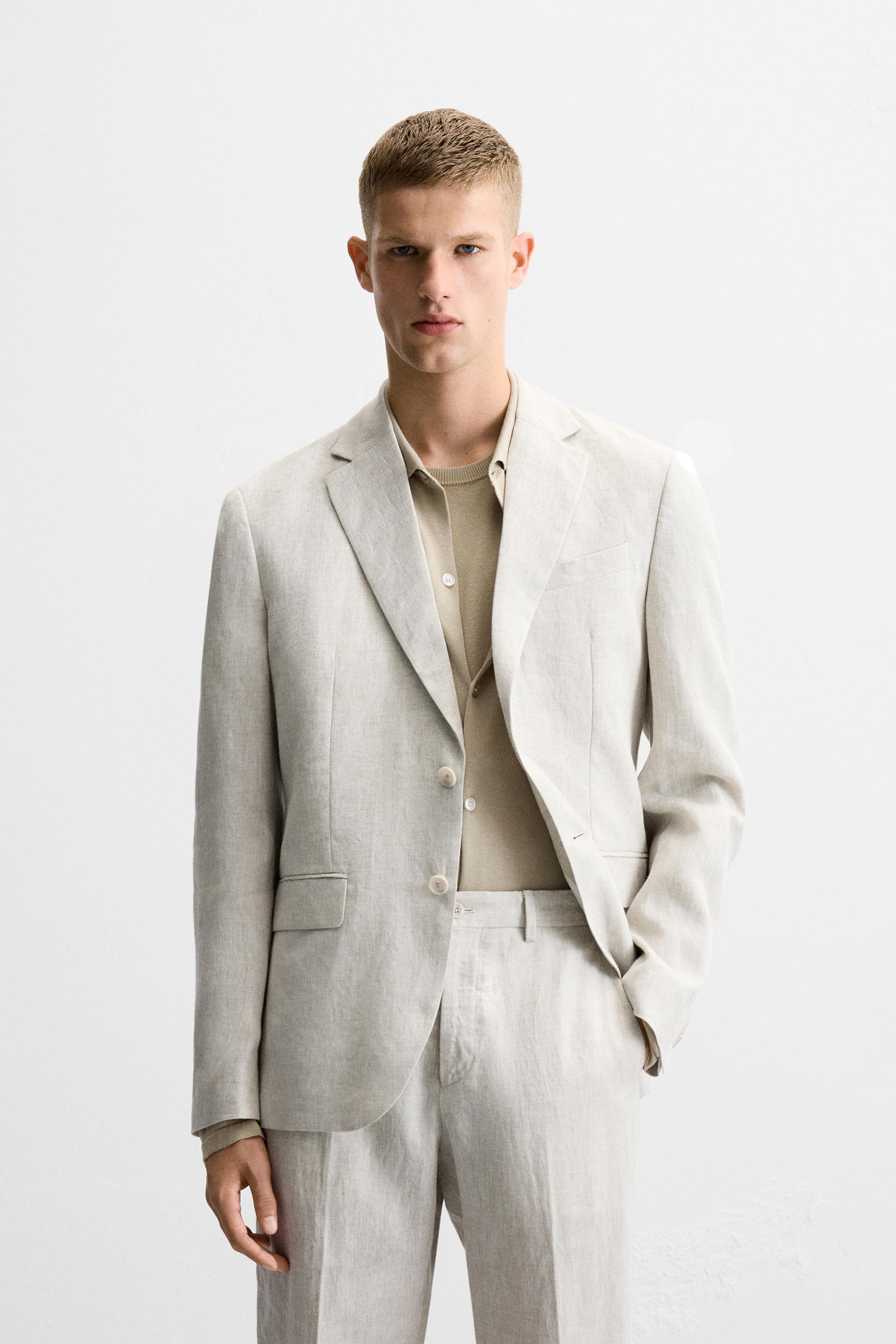 100 LINEN SUIT BLAZER