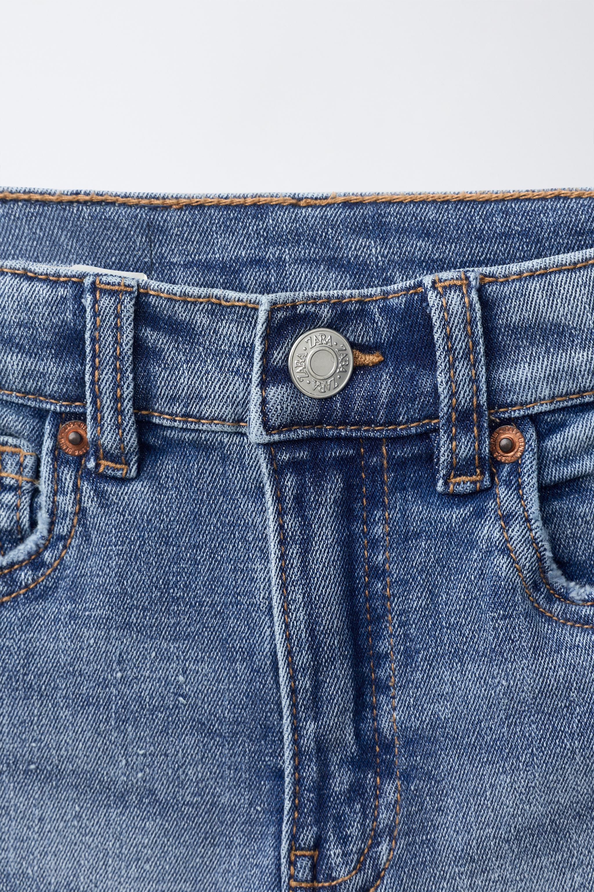 Детские джинсы Zara RIPPED SKINNY DENIM — фото 4