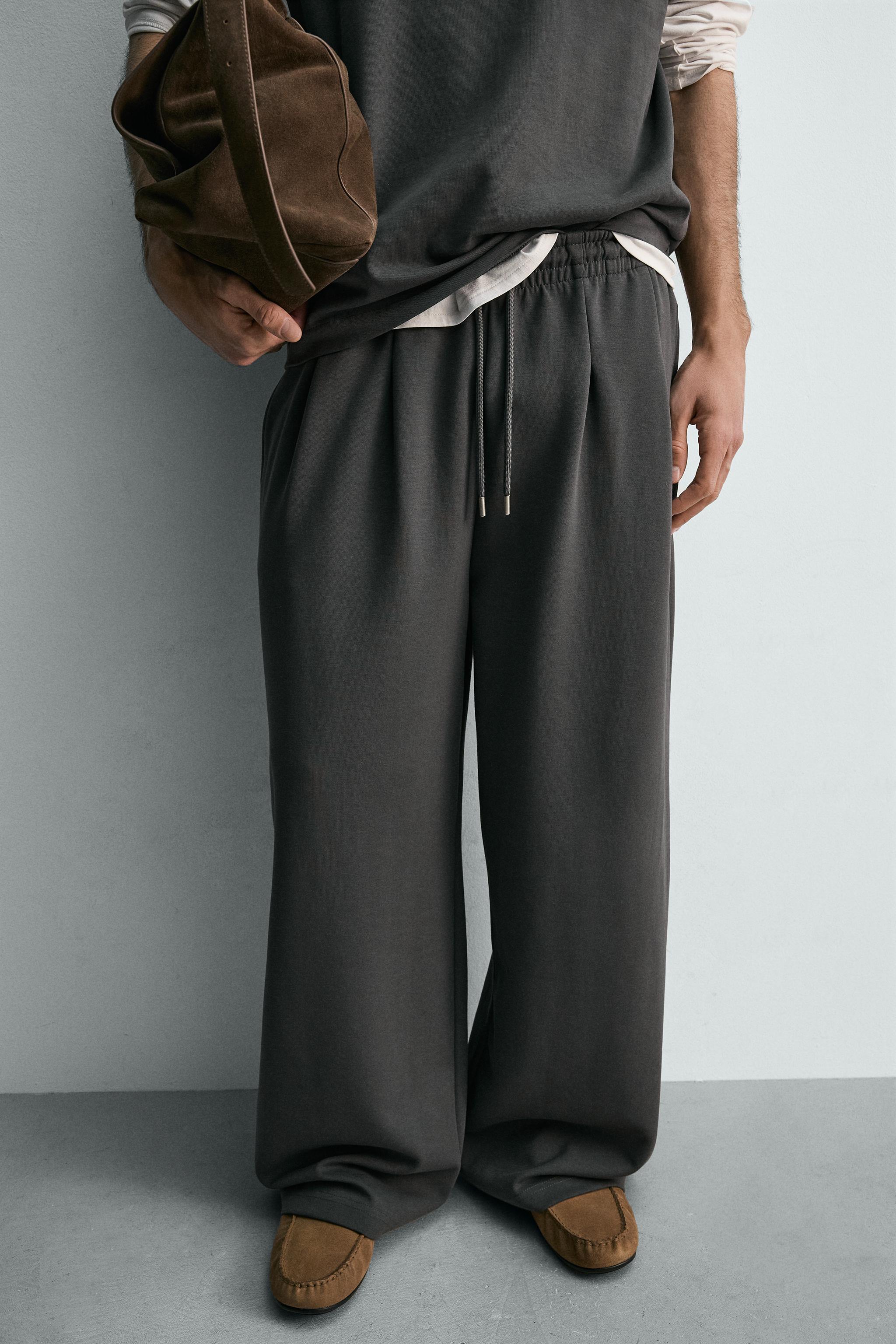 INTERLOCK WIDE FIT JOGGER PANTS