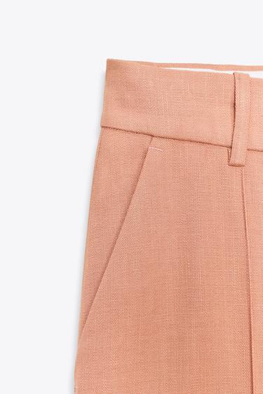 ZW COLLECTION MINIMAL TROUSERS - Pastel pink by Zara - Image 5