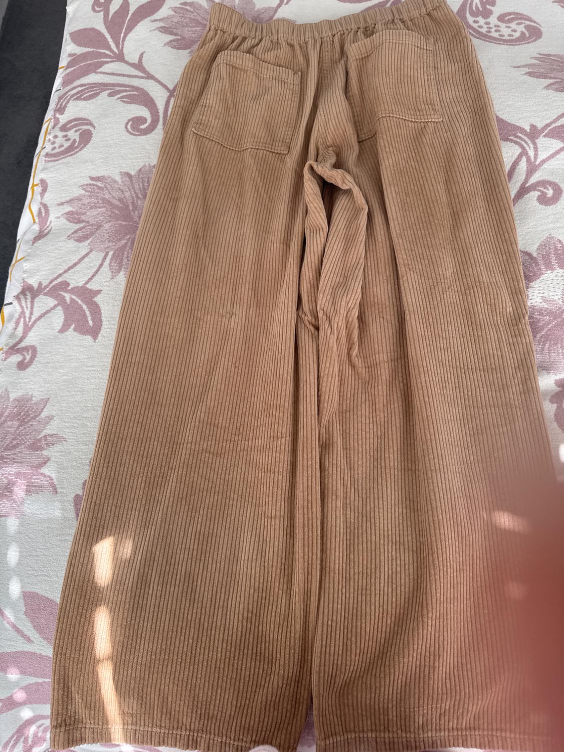 ZW COLLECTION WIDE-LEG CORDUROY TROUSERS - Image 2