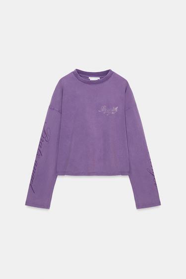 BLUZË OVERSIZE BRATZ® - I purpurt nga Zara